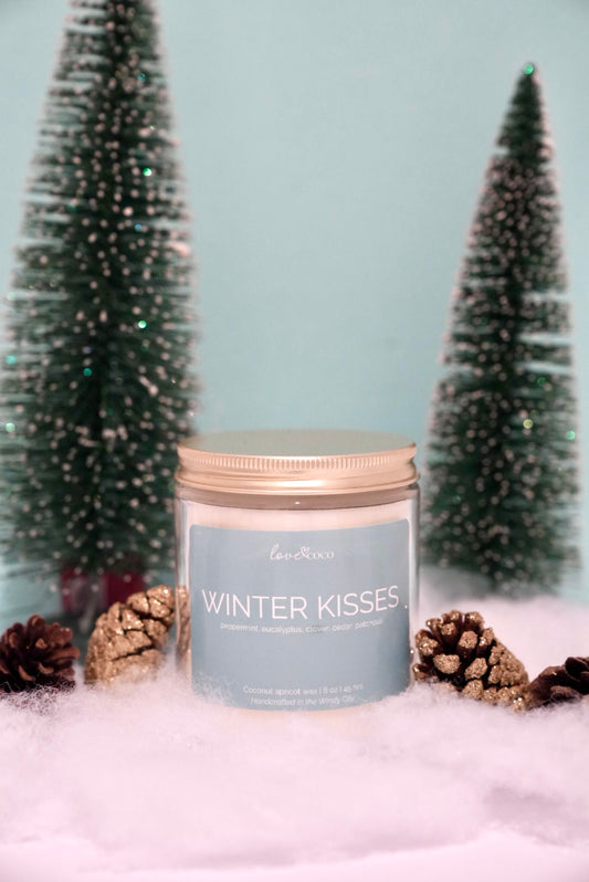 Winter Kisses – Holiday Coconut Wax Candle (Limited Edition)
