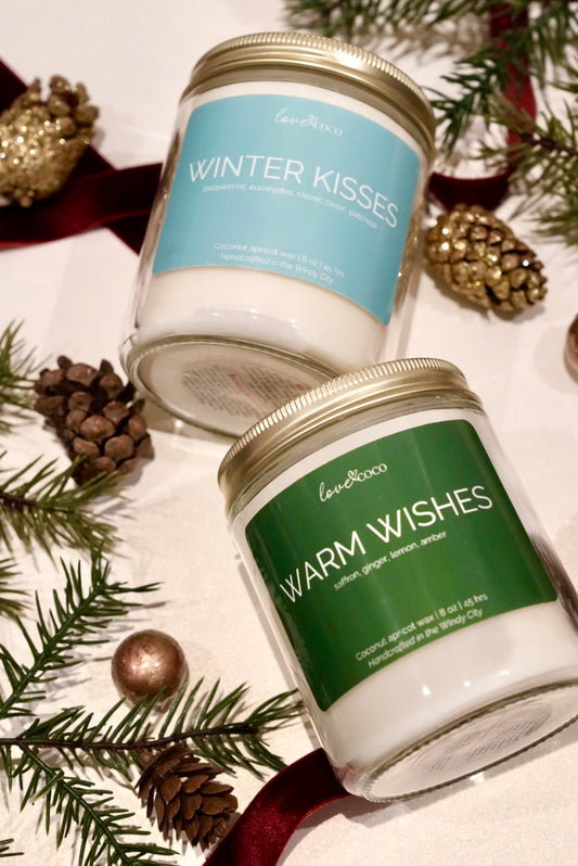 Cozy Holiday Duo Gift Set – Winter Kisses + Warm Wishes