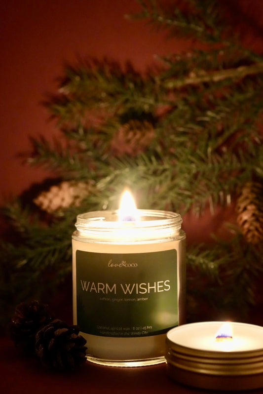Warm Wishes – Cozy Holiday Coconut Wax Candle (Limited Edition)