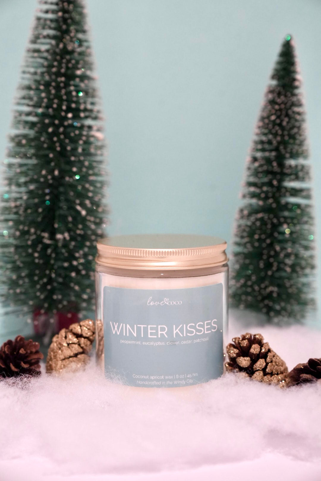 Winter Kisses – Holiday Coconut Wax Candle (Limited Edition)
