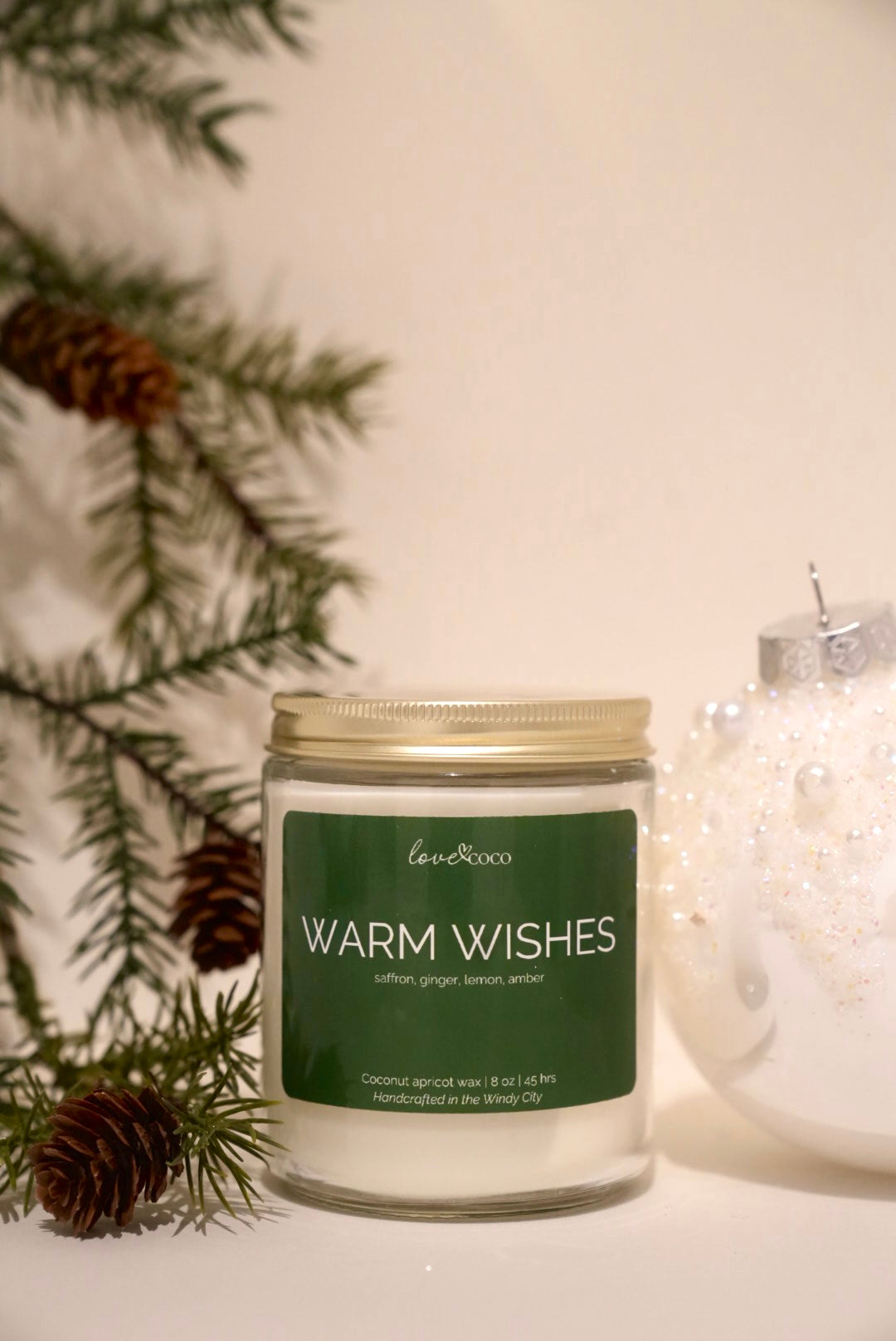 Warm Wishes – Cozy Holiday Coconut Wax Candle (Limited Edition)
