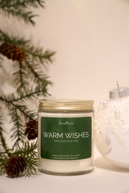 Warm Wishes – Cozy Holiday Coconut Wax Candle (Limited Edition)
